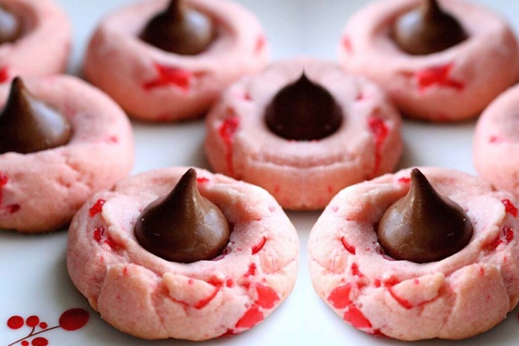 Cherry Hershey Kiss Cookies